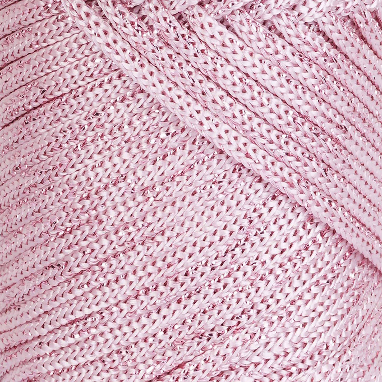Sparkle Polyester Macrame Cord 2mm x 250 yards (750 feet) - Baby Pink Sparkle