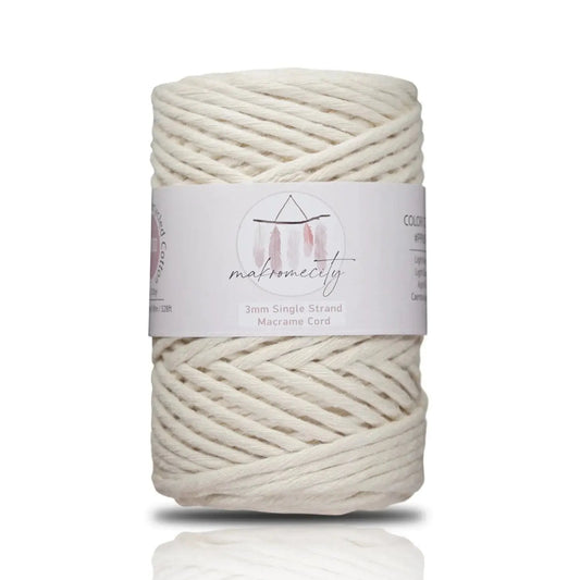 3mm x 109 Yards (328 feet) Single Strand Macrame Cord