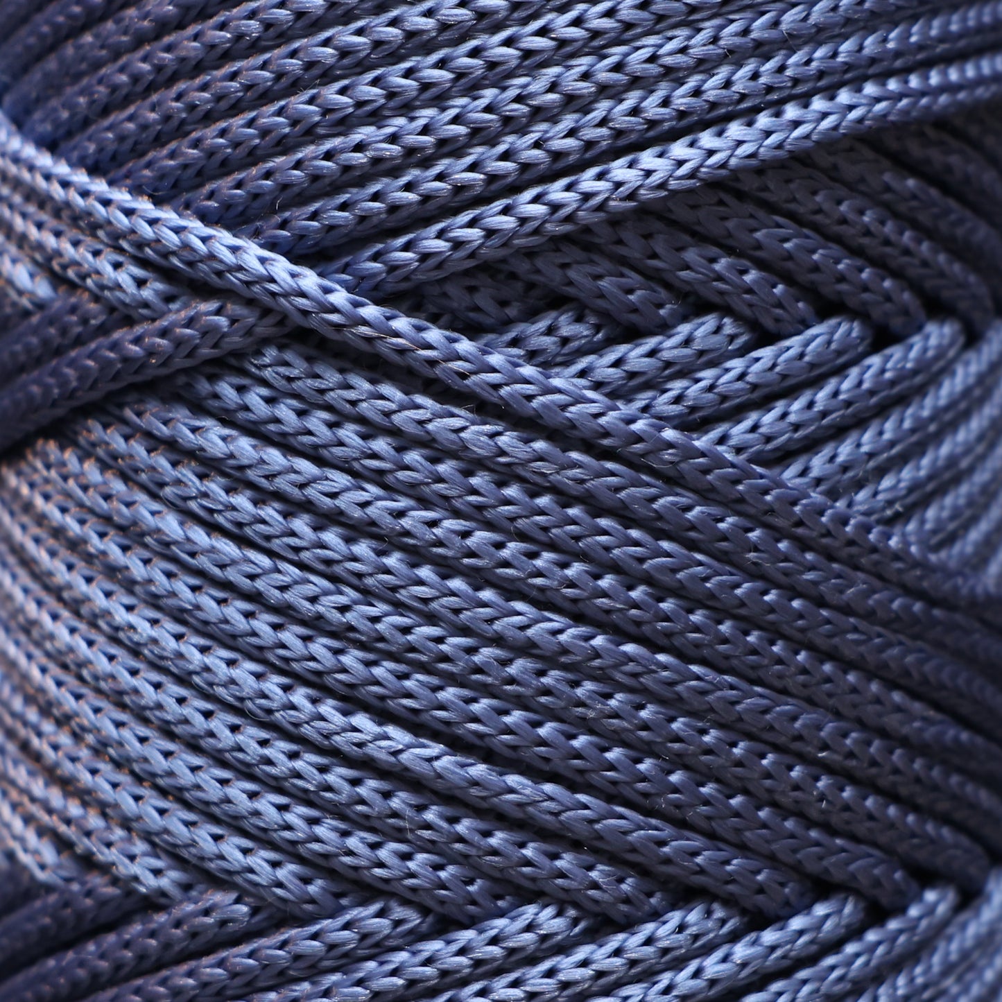 Polyester Macrame Cord 5mm x 104 Yards (311 feet) Polypropylene - Denim Blue