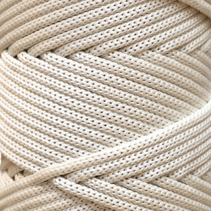 Polyester Macrame Cord 5mm x 104 Yards (311 feet) Polypropylene - Ecru