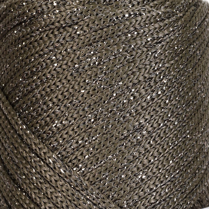 Sparkle Polyester Macrame Cord 2mm x 125 yards (375 feet)  - Olive Drab Sparkle