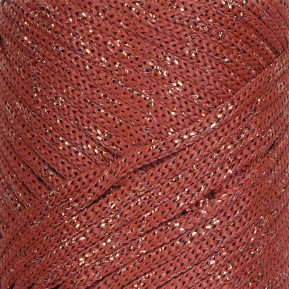 Sparkle Polyester Macrame Cord 2mm x 125 yards (375 feet)  - Brick Sparkle