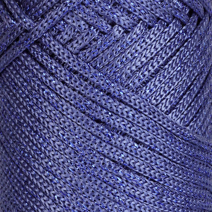 Sparkle Polyester Macrame Cord 2mm x 125 yards (375 feet)  - Denim Blue Sparkle
