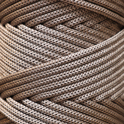 Polyester Macrame Cord 5mm x 104 Yards (311 feet) Polypropylene - Mink
