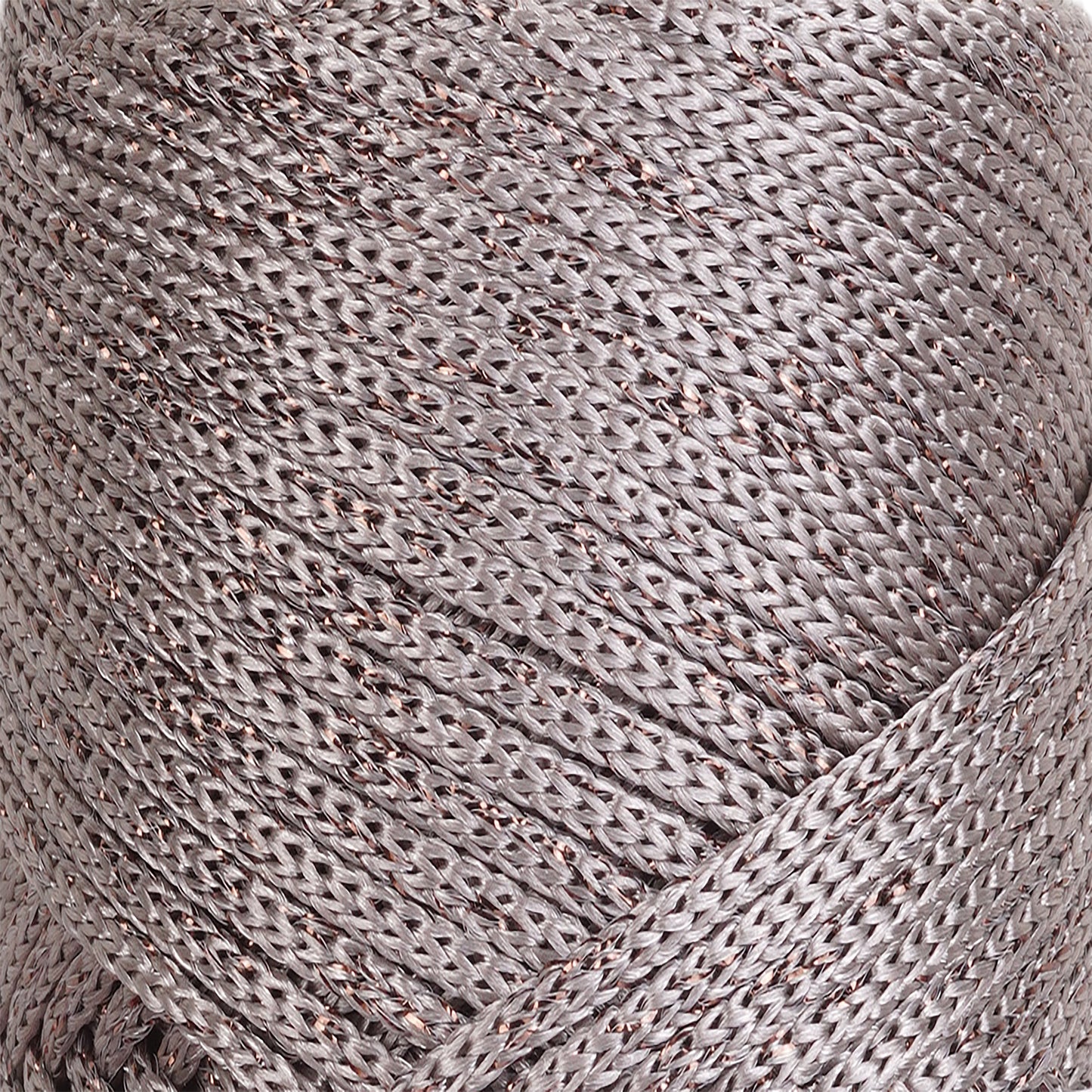 Sparkle Polyester Macrame Cord 2mm x 125 yards (375 feet)  - Mink Sparkle