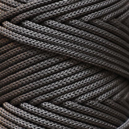 Polyester Macrame Cord 5mm x 104 Yards (311 feet) Polypropylene - Anthracite